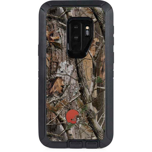 NFL Cleveland Browns Realtree AP Camo Otterbox Defender Galaxy Skin